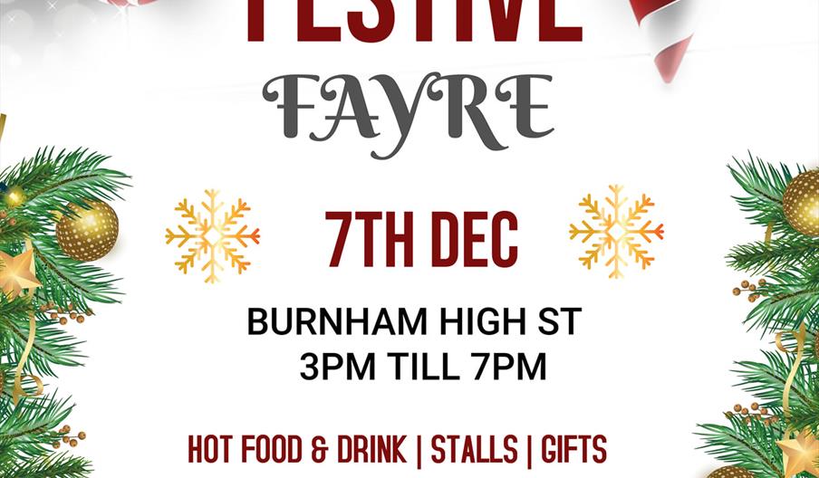 Advert for Burnham Christmas event