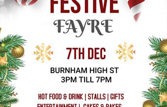 Advert for Burnham Christmas event